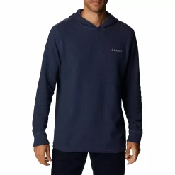 Men's Columbia Pine Peak™ II Waffle Hoodie -Outdoor Clothing Sales 5550869 Collegiate Navy