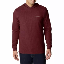 Men's Columbia Pine Peak™ II Waffle Hoodie -Outdoor Clothing Sales 5550869 Elderberry