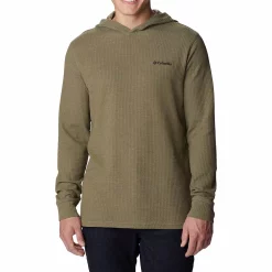 Men's Columbia Pine Peak™ II Waffle Hoodie -Outdoor Clothing Sales 5550869 Stone Green