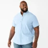 Big & Tall Sonoma Goods For Life® Button-Down Shirt -Outdoor Clothing Sales 5558950 Light Wash