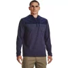 Men's Under Armour Specialist Grid Quarter Zip Hoodie -Outdoor Clothing Sales 5567935 Midnight Navy
