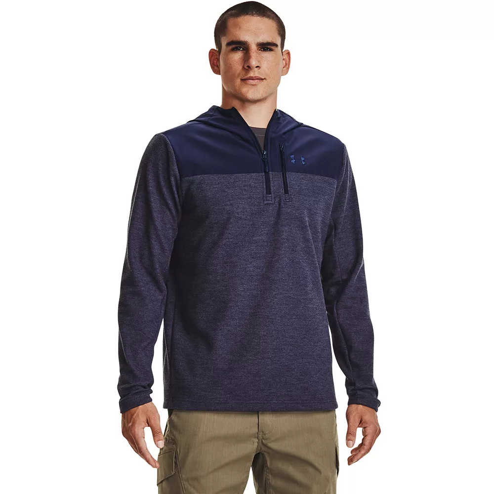 Men's Under Armour Specialist Grid Quarter Zip Hoodie 3 Men's Under Armour Specialist Grid Quarter Zip Hoodie