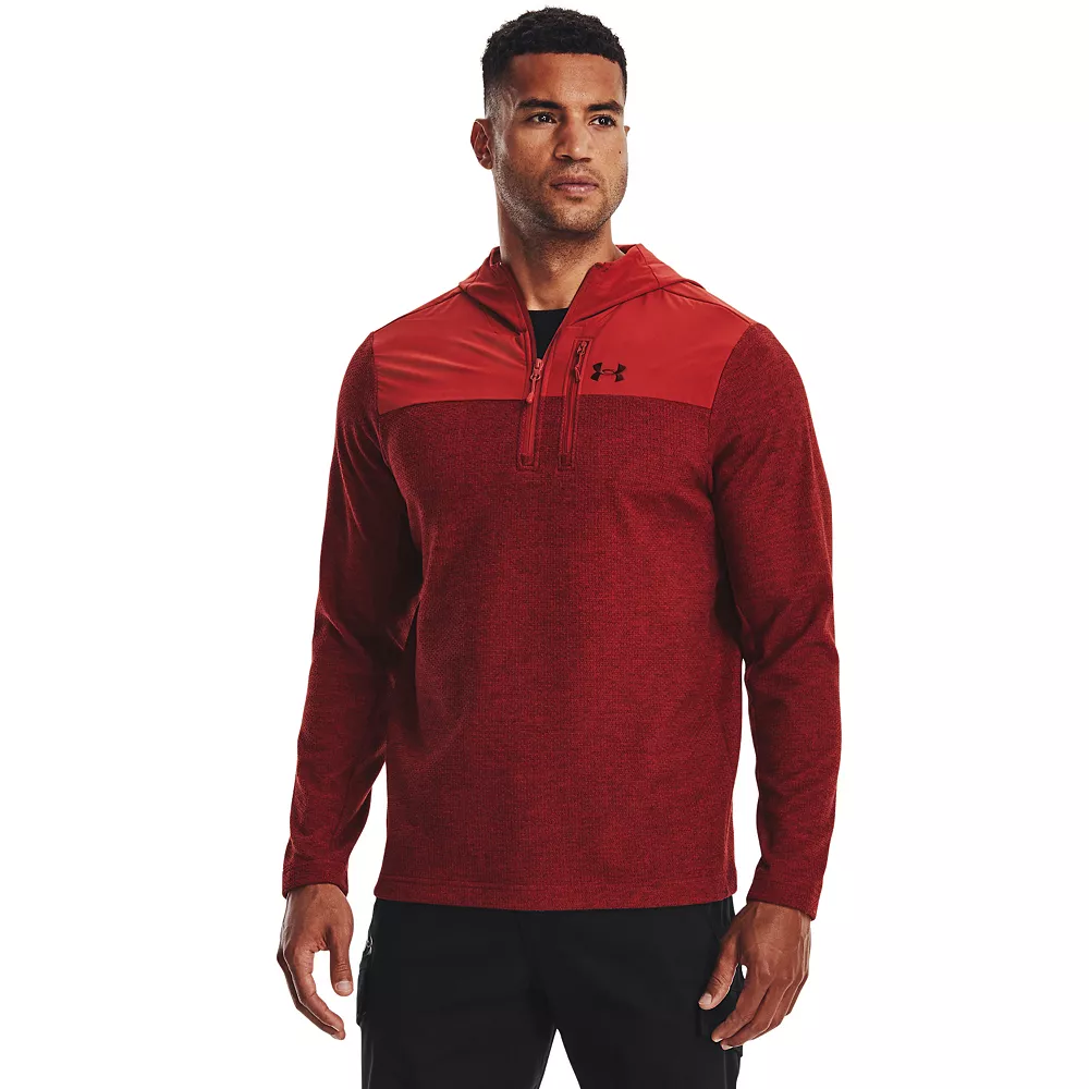Men's Under Armour Specialist Grid Quarter Zip Hoodie 5 Men's Under Armour Specialist Grid Quarter Zip Hoodie - Image 3