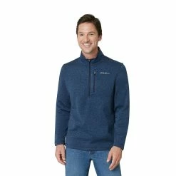 Men's Eddie Bauer Radiator Quarter Zip Pullover 20 Men's Eddie Bauer Radiator Quarter Zip Pullover -Outdoor Clothing Sales 5568115 Blue Atlantic