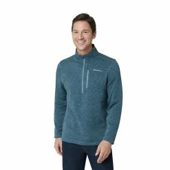 Men's Eddie Bauer Radiator Quarter Zip Pullover 17 Men's Eddie Bauer Radiator Quarter Zip Pullover -Outdoor Clothing Sales 5568115 Chambray