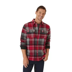 Men's Eddie Bauer Chutes Microfleece Shacket -Outdoor Clothing Sales 5568118 Biking Red