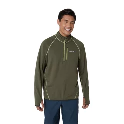 Men's Eddie Bauer Atlas Grid Quarter Zip Pullover -Outdoor Clothing Sales 5568119 Faded Olive