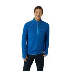 Men's Eddie Bauer Atlas Grid Quarter Zip Pullover -Outdoor Clothing Sales 5568119 True Blue