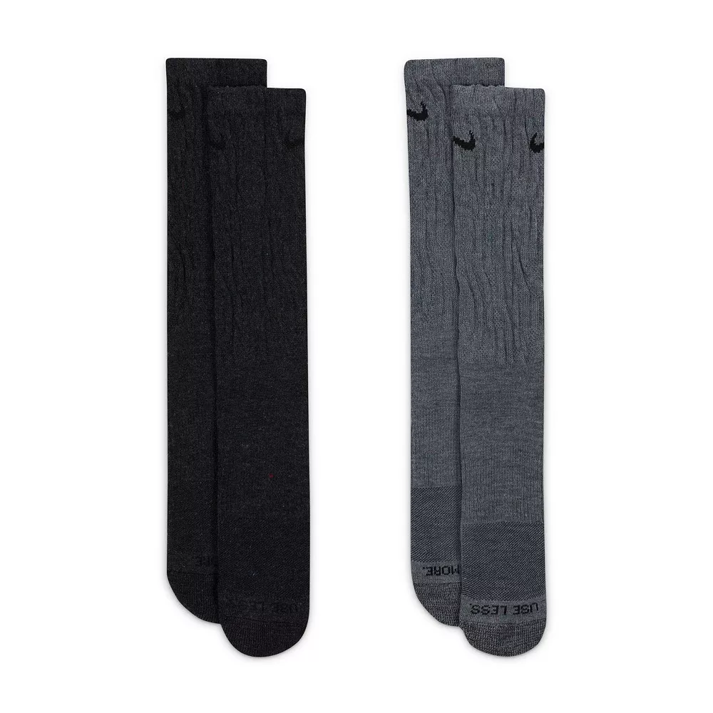 Men's Nike 2-Pack Everyday Plus Cushioned Crew Socks 3 Men's Nike 2-Pack Everyday Plus Cushioned Crew Socks