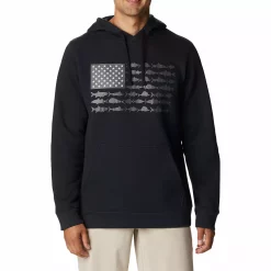 Men's Columbia PFG™ Fish Flag II Hoodie -Outdoor Clothing Sales 5569396 Black