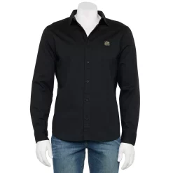 Men's Vans Button-Down Shirt -Outdoor Clothing Sales 5570799 Black