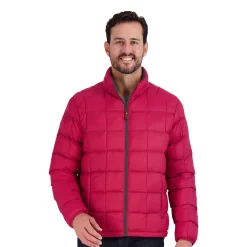 Men's ZeroXposur Luke Box Quilted Puffer Jacket -Outdoor Clothing Sales 5570834 Cranberry