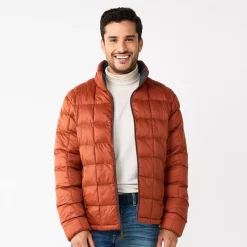 Men's ZeroXposur Luke Box Quilted Puffer Jacket -Outdoor Clothing Sales 5570834 Rust