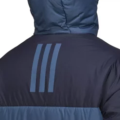 Men's adidas 3-Stripes Puffy Hooded Jacket -Outdoor Clothing Sales 5573137 ALT4