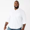 Big & Tall Apt. 9® Button-Down Tech Shirt 2 Big & Tall Apt. 9® Button-Down Tech Shirt -Outdoor Clothing Sales 5578833 Modern White