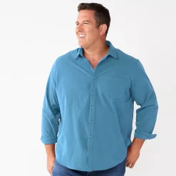Big & Tall Apt. 9® Button-Down Tech Shirt -Outdoor Clothing Sales 5578833 Riviera