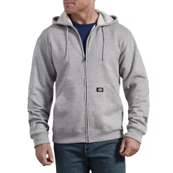 Men's Dickies Fleece Zip-Front Hoodie -Outdoor Clothing Sales 5580235 Heather Gray