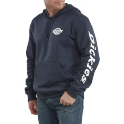 Men's Dickies Sleeve Logo Fleece Pullover Hoodie 8 Men's Dickies Sleeve Logo Fleece Pullover Hoodie -Outdoor Clothing Sales 5580380 Dark Navy