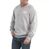 Men's Dickies Sleeve Logo Fleece Pullover Hoodie -Outdoor Clothing Sales 5580380 Heather Gray