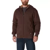 Men's Dickies Fleece-Lined Zip-Front Hoodie -Outdoor Clothing Sales 5580381 Chocolate Heather