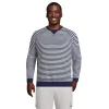 Big & Tall Lands' End Serious Sweats Striped French Terry Crewneck Sweatshirt 2 Big & Tall Lands' End Serious Sweats Striped French Terry Crewneck Sweatshirt -Outdoor Clothing Sales 5582669 Navy Ivory Stripe