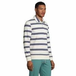 Big & Tall Lands' End Serious Sweats Striped French Terry Quarter-Zip Polo 7 Big & Tall Lands' End Serious Sweats Striped French Terry Quarter-Zip Polo -Outdoor Clothing Sales 5583155 ALT2