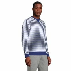 Big & Tall Lands' End French Terry Crewneck Sweatshirt -Outdoor Clothing Sales 5583156 ALT2