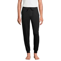 Big & Tall Lands' End Knit Jersey Jogger Pajama Pants 14 Big & Tall Lands' End Knit Jersey Jogger Pajama Pants -Outdoor Clothing Sales 5584299 Black