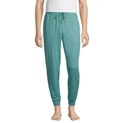 Big & Tall Lands' End Knit Jersey Jogger Pajama Pants 17 Big & Tall Lands' End Knit Jersey Jogger Pajama Pants -Outdoor Clothing Sales 5584299 Teal Shadow