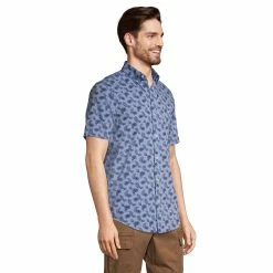 Big & Tall Lands' End Traditional-Fit Chambray Button-Down Shirt 7 Big & Tall Lands' End Traditional-Fit Chambray Button-Down Shirt -Outdoor Clothing Sales 5584350 ALT2