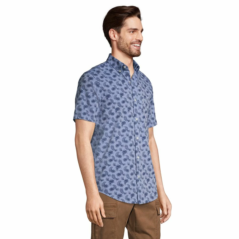 Big & Tall Lands' End Traditional-Fit Chambray Button-Down Shirt 5 Big & Tall Lands' End Traditional-Fit Chambray Button-Down Shirt - Image 3