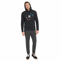 Men's Hurley Long Sleeve Hooded Graphic Tee -Outdoor Clothing Sales 5587990 ALT3