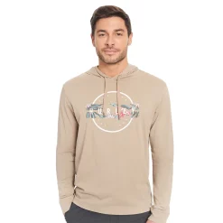 Men's Hurley Long Sleeve Hooded Graphic Tee -Outdoor Clothing Sales 5587990 Khaki