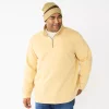 Big & Tall Sonoma Goods For Life® Quarter-Zip Fleece -Outdoor Clothing Sales 5591255 Gold