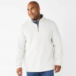 Big & Tall Sonoma Goods For Life® Quarter-Zip Fleece -Outdoor Clothing Sales 5591255 Natural