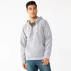 Men's Sonoma Goods For Life® Quarter-Zip Hoodie -Outdoor Clothing Sales 5595318 Gray
