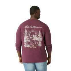 Big & Tall Eddie Bauer Graphic Tee -Outdoor Clothing Sales 5598637 Berry