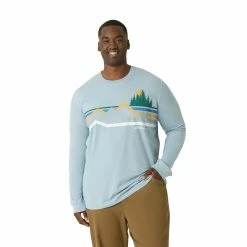 Big & Tall Eddie Bauer Graphic Tee -Outdoor Clothing Sales 5598637 Blue Fog