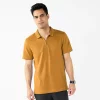 Men's Apt. 9® Tipped Zipper Polo -Outdoor Clothing Sales 5617034 Gold