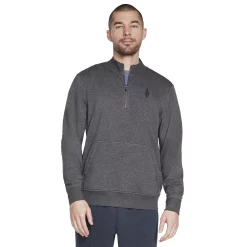 Men's Skechers® Hoodless Hoodie 1/4 Zip 8 Men's Skechers® Hoodless Hoodie 1/4 Zip -Outdoor Clothing Sales 5624144 Heather Charcoal