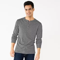 Men's Apt. 9® Core Henley Top 21 Men's Apt. 9® Core Henley Top -Outdoor Clothing Sales 5639564 Dark Gray