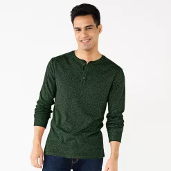 Men's Apt. 9® Core Henley Top 19 Men's Apt. 9® Core Henley Top -Outdoor Clothing Sales 5639564 Forest
