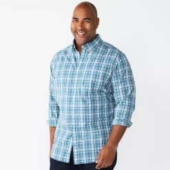 Big & Tall Sonoma Goods For LifeĀ® Perfect Length Button-Down Shirt