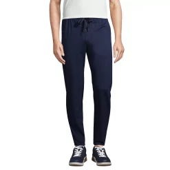 Men's Lands' End Slim-Fit Knit Performance Jogger Pants -Outdoor Clothing Sales 5643179 Radiant Navy