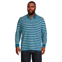Big & Tall Lands' End Comfort-First Relaxed-Fit Mesh Polo 10 Big & Tall Lands' End Comfort-First Relaxed-Fit Mesh Polo -Outdoor Clothing Sales 5643271 Blue Even Stripe