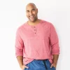 Big & Tall Apt. 9® Core Henley Top -Outdoor Clothing Sales 5644149 Red