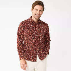 Men's Apt. 9® Slim Untucked-Fit Athleisure Tech Shirt 18 Men's Apt. 9® Slim Untucked-Fit Athleisure Tech Shirt -Outdoor Clothing Sales 5660050 Abstract Floral