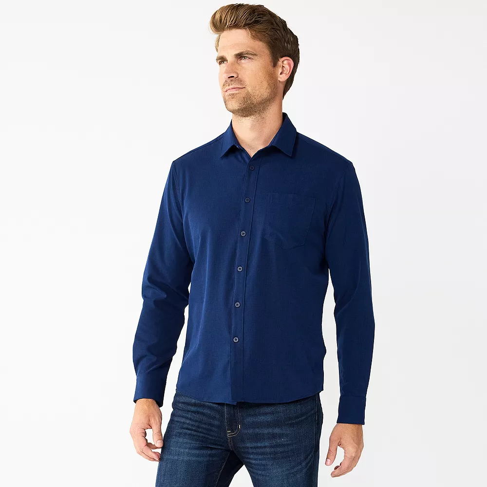 Men's Apt. 9® Slim Untucked-Fit Athleisure Tech Shirt 4 Men's Apt. 9® Slim Untucked-Fit Athleisure Tech Shirt - Image 2