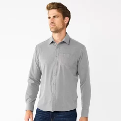 Men's Apt. 9® Slim Untucked-Fit Athleisure Tech Shirt 20 Men's Apt. 9® Slim Untucked-Fit Athleisure Tech Shirt -Outdoor Clothing Sales 5660050 Grey