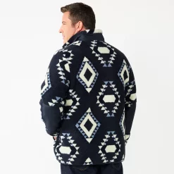 Big & Tall Sonoma Goods For Life® Sherpa Full-Zip Jacket -Outdoor Clothing Sales 5662060 ALT